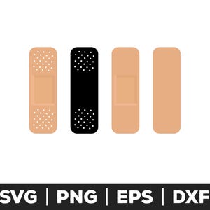 bandage svg file for cricut and silhouette, medical svg design, first aid clipart, healthcare svg, nurse svg, doctor svg, hospital svg