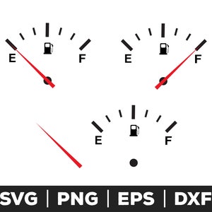 Gas Gauge SVG, Gas Gauge PNG, Gas Gauge EPS, Gas Gauge Clip Art, Gas Gauge Cut Files für Cricut, Gas Gauge Cut Files für Silhouette