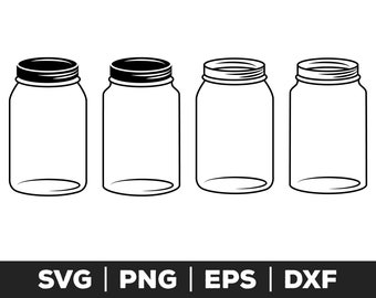 Mason jar svg, Mason jar png, Mason jar eps, Mason jar cut files for cricut, Mason jar cut files for silhouette, Mason jar cut files,