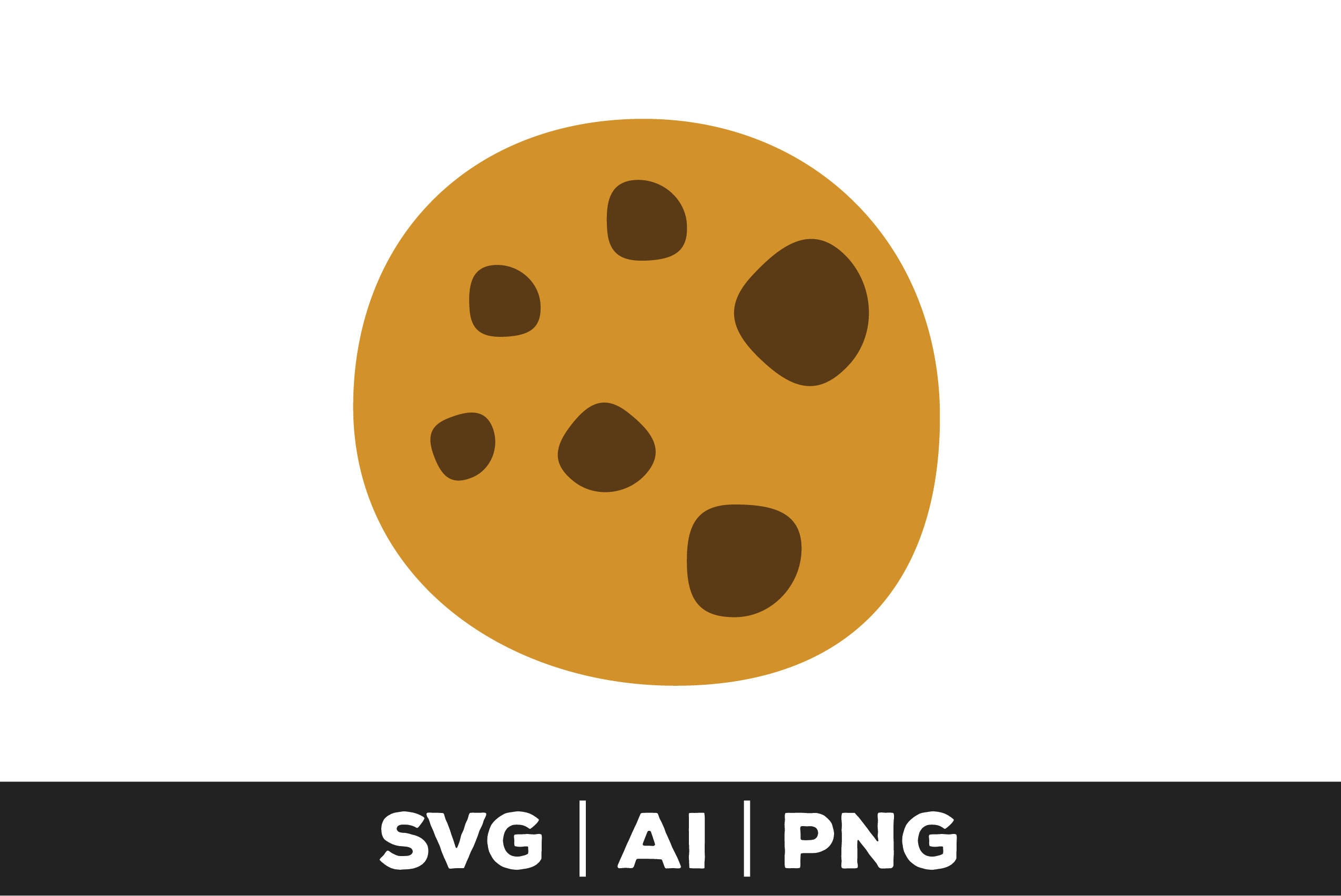 Cookie SVG Chocolate Chip Cookie SVG Cookie Clipart - Etsy