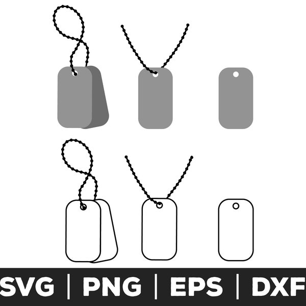 Dog tag svg, Dog tag png, Dog tag eps, dog tag cut files for cricut, dog tag cut files for silhouette, dog tag clip art, Blank dog tag svg