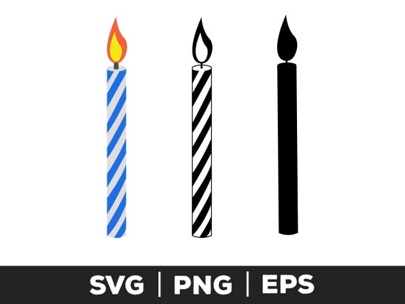 Birthday Candles Svg Png Eps Birthday Candles Clipart - Etsy