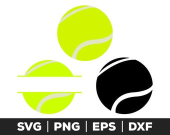 Tennis SVG, Tennis Ball Svg, png, eps, dxf, Monogram Frame SVG, Name Frame SVG, Digital Download for Cricut, Silhouette, Glowforge