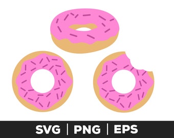 Donut SVG, SVG, SVG, eps, png,clipart,Donut Layered,DXF,Dount Cut File,Donut,Geburtstag,Streusel Donut,Printable,Cricut,Silhouette,kommerzielle Nutzung,
