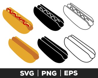 Perro caliente svg, png, eps, parrilla svg, barbacoa familiar, clipart de perro caliente, svg de comida, svg de verano, archivo de corte de perro caliente, uso comercial y personal