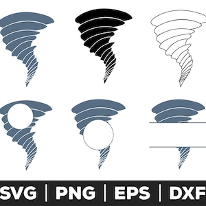 Tornado SVG, Tornado PNG, Tornado EPS, Tornado Clip Art, Tornado Cut Files for Cricut, Tornado Cut Files for Silhouette, Tornado Vector