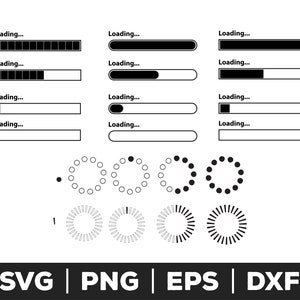 Ladebalken SVG, Ladebalken PNG, Ladebalken EPS, Ladebalken Clip Art, Ladebalken Schnittdateien für Cricut, Ladebalken Dateien für Silhouette,