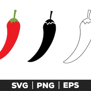 Chili Pepper SVG, Red Pepper SVG Cut Files, Chili Pepper svg, png, eps, cut file, Red Pepper svg, Chili Pepper Vector, commercial use