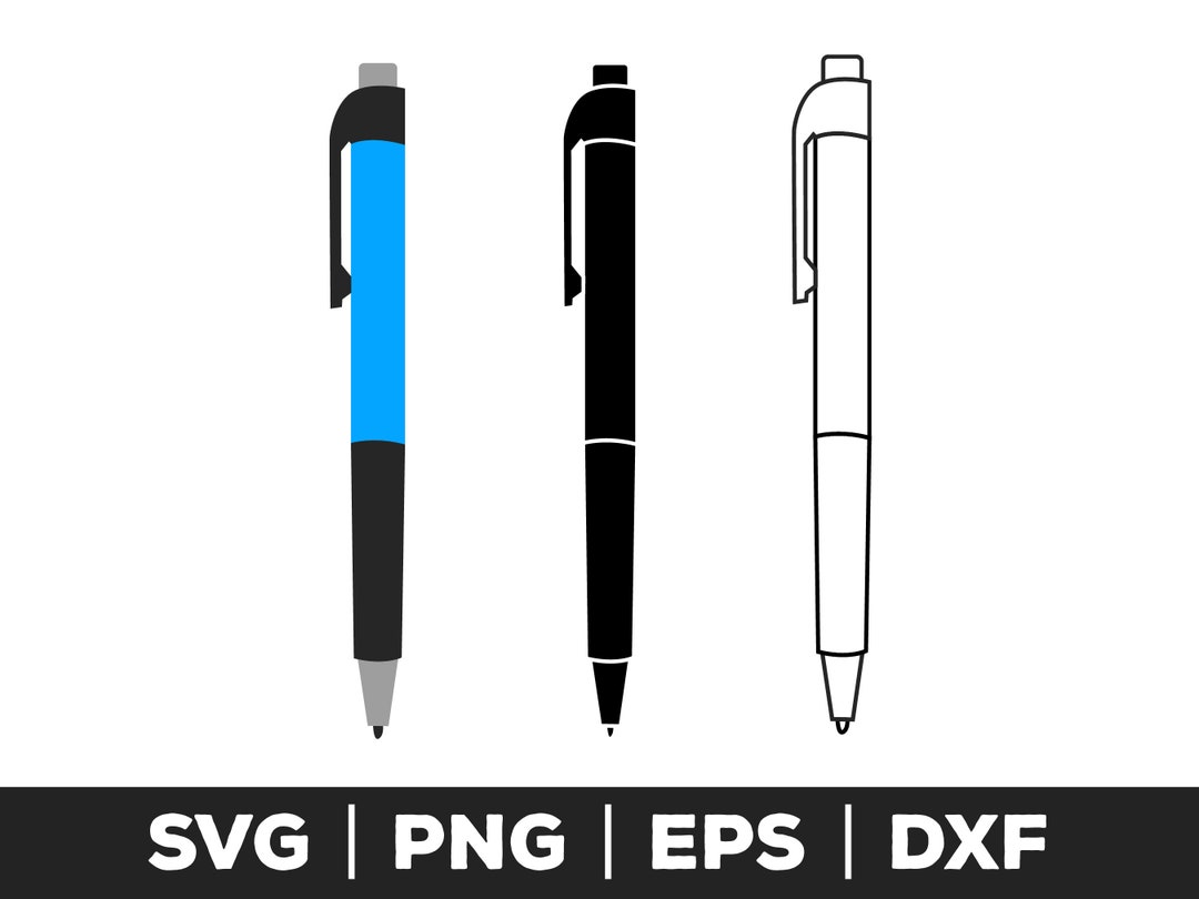 Pen Svg, Pen Png, Pen Eps, Pen Clipart, Pen Cut Files for Cricut, Pen