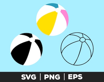 Beach Ball svg, png, eps, Beach Ball Clipart, Summer beach svg, Beach Ball cut file, Beach Ball Vector, digital download, commercial use