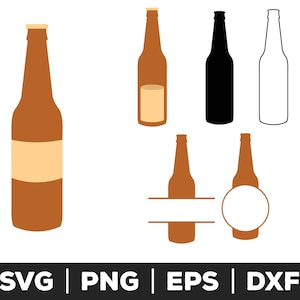 bierfles svg-bestand voor cricut en silhouette, feestdrankje svg, 21e verjaardag svg, achterklep svg, college football svg, bar svg, alcohol svg