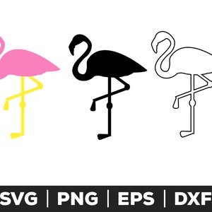 Flamingo SVG, Flamingo PNG, Flamingo EPS, Flamingo Clip Art, Flamingo Cut Files for Cricut, Flamingo Cut Files for Silhouette