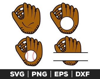 Baseball glove svg, Baseball glove png, Baseball glove eps, Baseball glove cut files for cricut, Baseball glove cut files for silhouette