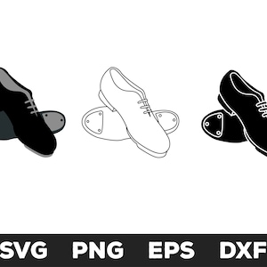 Tap Shoes SVG, Tap Shoes PNG, Tap Shoes EPS, Tap Shoes Clip Art, Tap Shoes Cut Files for Cricut, Tap Shoes Cut Files For Silhouette