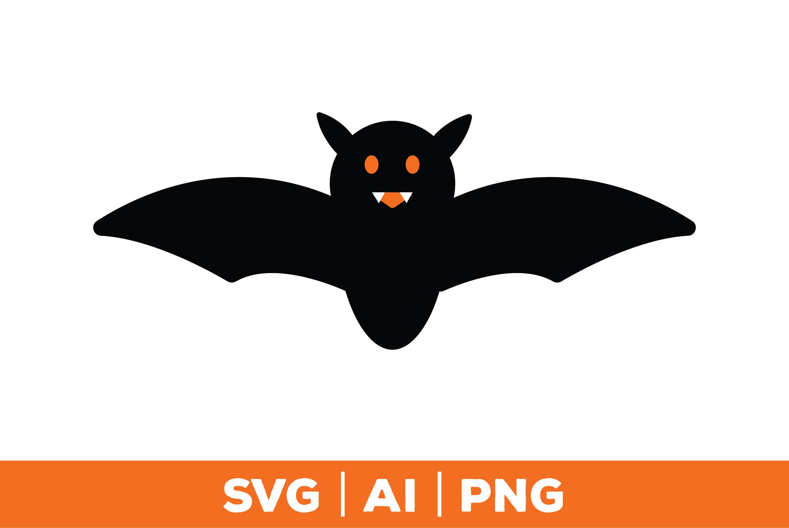Bat Svg Halloween Svg Png Ai Svg Files For Cricut Vector Etsy