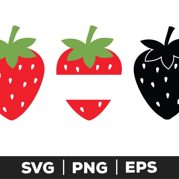 Strawberry - Instant Download, Digital Download, svg, eps, png, Strawberry svg cricut, Strawberry svg bundle