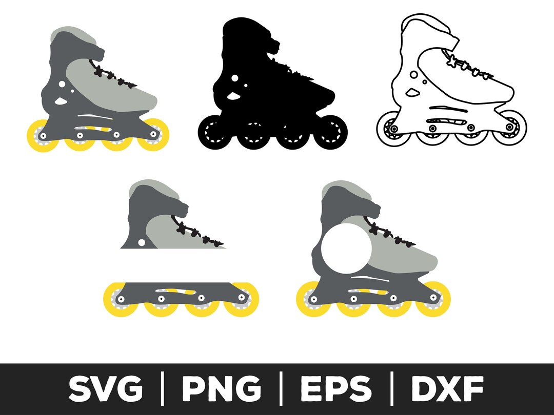 Roller Skates SVG, Roller Skates PNG, Roller Skates EPS, Roller Skates Cut Files for Cricut