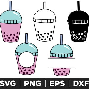 Bubble Tea svg, png, eps, Boba Tee svg, Milchtee svg, süße Boba, niedlicher Bubble Tea, koreanischer Boba Tee