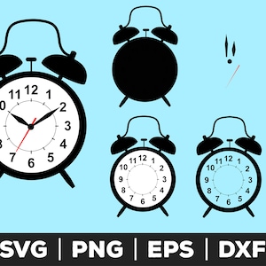 clock svg file for cricut and silhouette, time svg, watch svg, vintage clock svg, modern clock clipart, wall clock svg, timepiece svg,