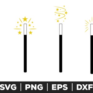 Magic Wand svg cut file| Magic SVG | Magic Wand Cricut | Make a wish | Digital Download for Cricut, Silhouette, Glowforge | svg png eps dxf