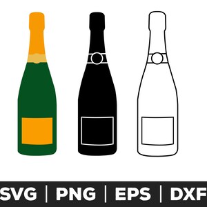 file svg bottiglia di champagne per cricut e silhouette, svg celebrazione, svg vigilia di capodanno, svg festa di matrimonio, svg addio al nubilato, svg brindisi