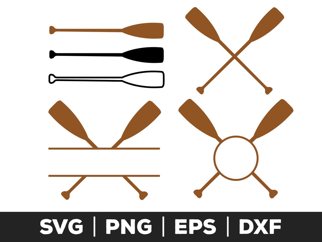 Crossed Paddles Svg, Paddles Eps, Crossed Paddles Png, Paddles Cut