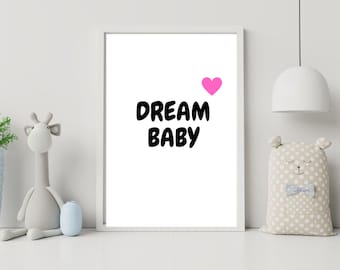 Affirmations Nursery Print, Kids Room Wall Art (Digital Download)