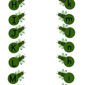 Printable match the alphabet Worksheets for Preschool, Kindergarten, Homeschool Digital Download