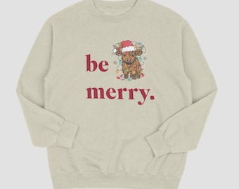 Be Merry Fluffy Cow Sweater