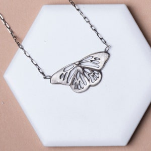 Petite Monarch Necklace- Sterling Silver