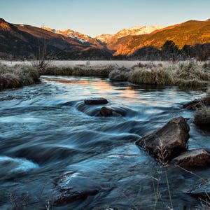 Morning Frost, Sunrise Over Moraine Park, Rocky Mountain National Park, RMNP, Signed Photography Print, Wall Art by James Katt Photography