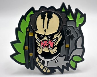 Predator Enamel Pin with Free Sticker! Mayhem Makers Collection