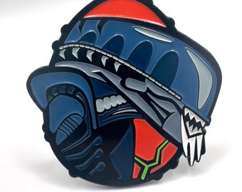Alien / Aliens Enamel Pin with Sticker. Mayhem Makers Collection