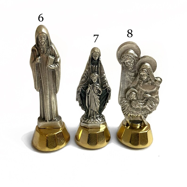 Mini Auto Saint Statues Catholic Gifts Made in Italy Etsy UK