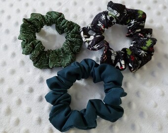 NAVIDAD NAVIDEÑA Scrunchies 3 Pack ~ Set # 9