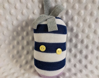 BLUE SOCK BUDDY ~ Neptuno ~ Regalo de Pascua ~ preescolar ~ juguete de peluche