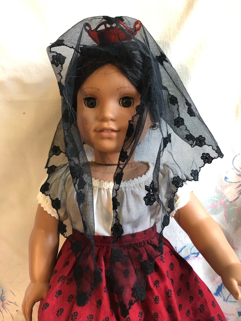 American Girl Doll Josefina Christmas Outfit Gold Dress White Etsy