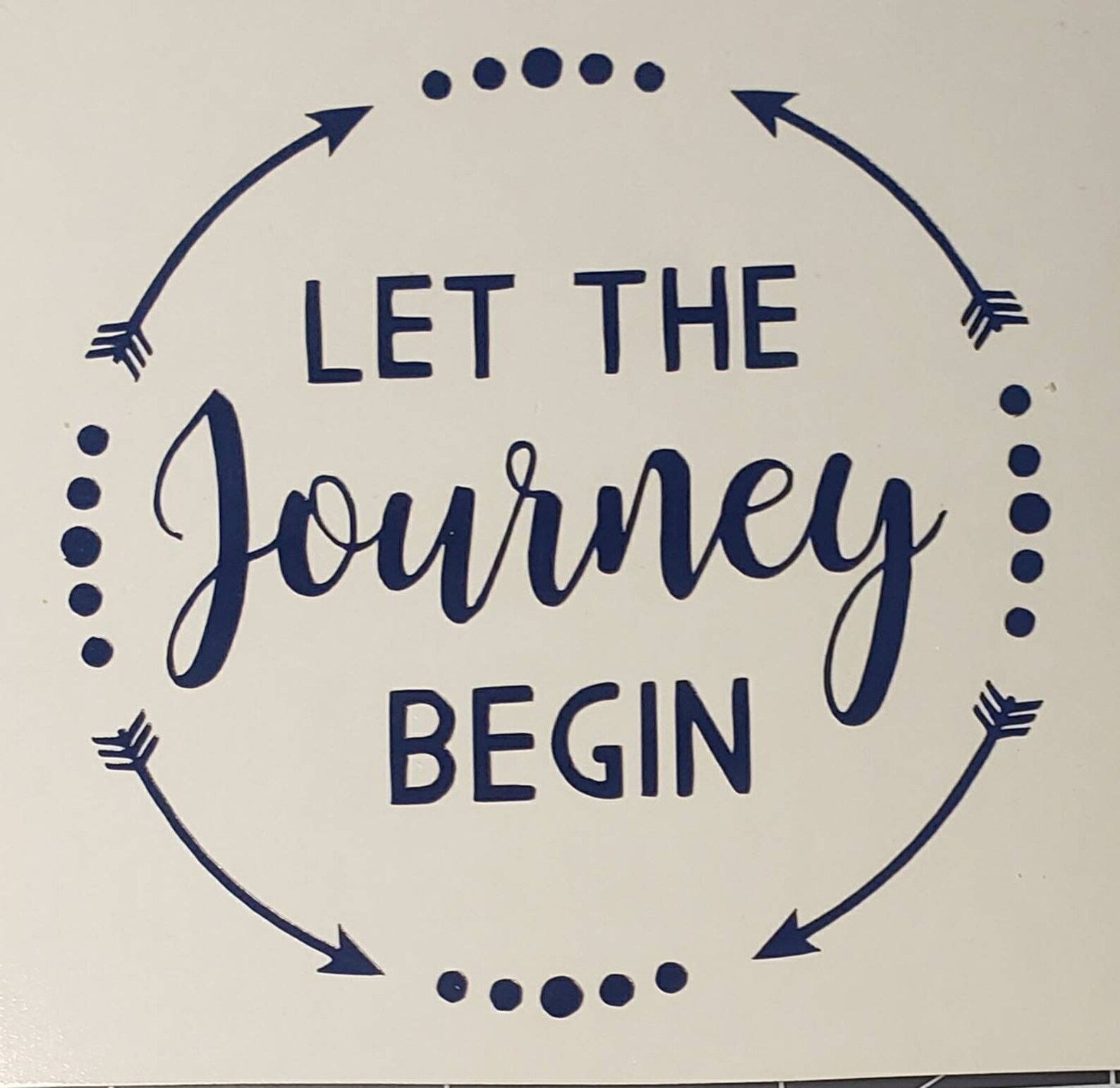 Let the Journey Begin Decal. | Etsy