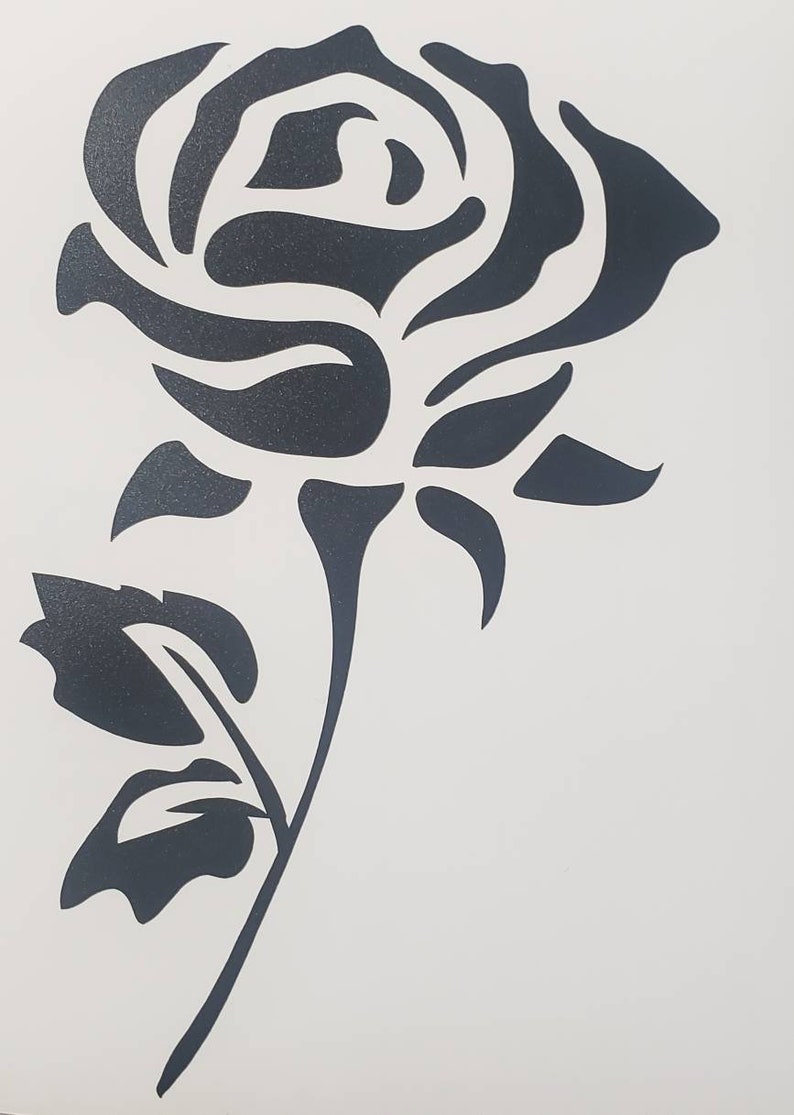 Rose Vinyl Decal. Etsy