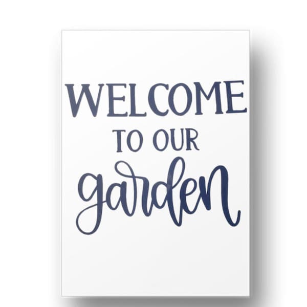 Vinyl Decals. Outdoor Garden and Decor. Garden Art. Garden Decoration.  Grandma's Garden. Welcome to our Garden decal. Decal Sticker.