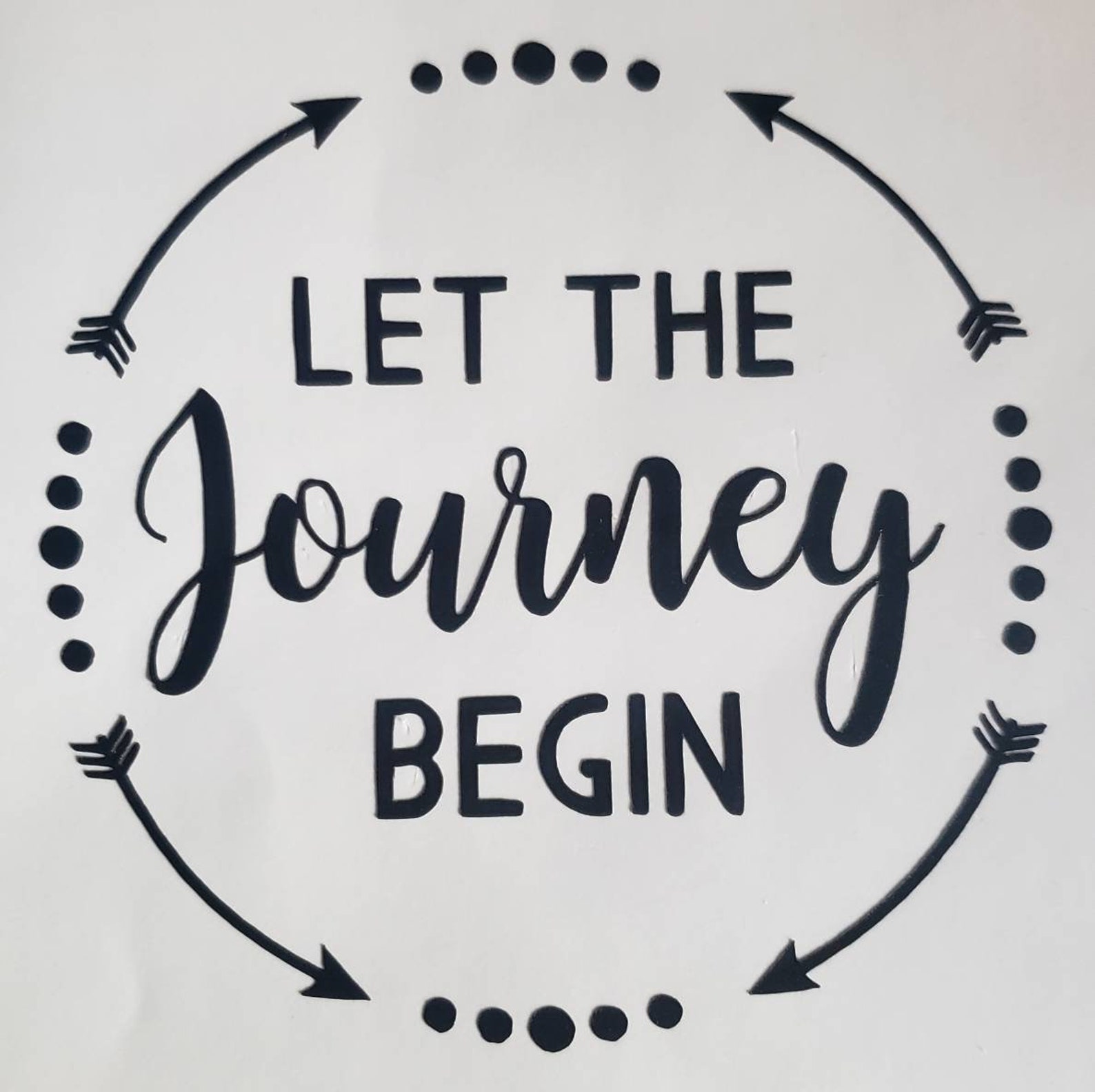 Let the Journey Begin Decal. Etsy