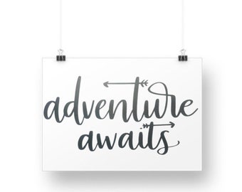 Adventure Awaits Decal Mountain Decal Car Window Decal Car - Etsy