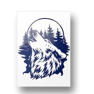 Wolf. Wolf Decal. Wolf Car Decal. 3 and 5 PACK VINYL Sticker Bundles ...