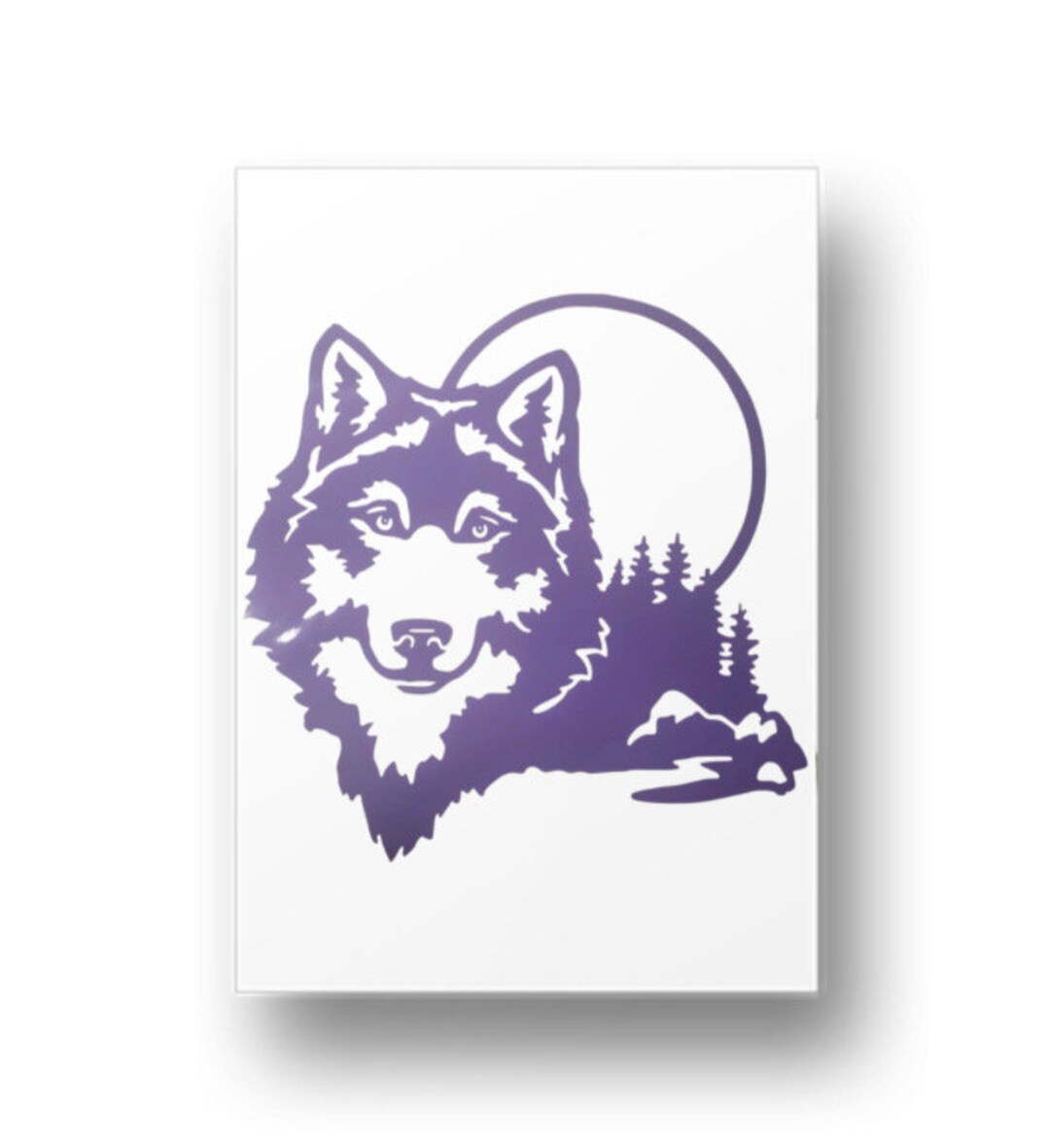 Wolf. Car Decal. Wolf in the Mountains Decal. Car Window Decal Car Logo