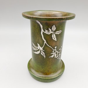 Heintz arts and crafts Verdigris Silver over bronze Grape Design