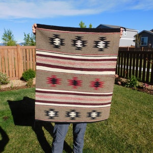 Antique wide ruins Navajo Saddle Blanket