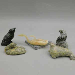 Five Inuit Miniature Carvings