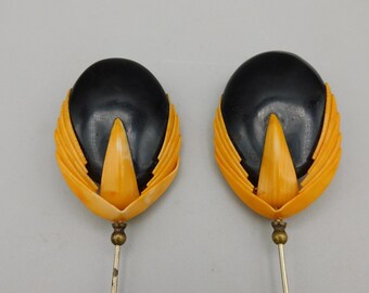 Art Deco Antique Hat Pins Celluloid