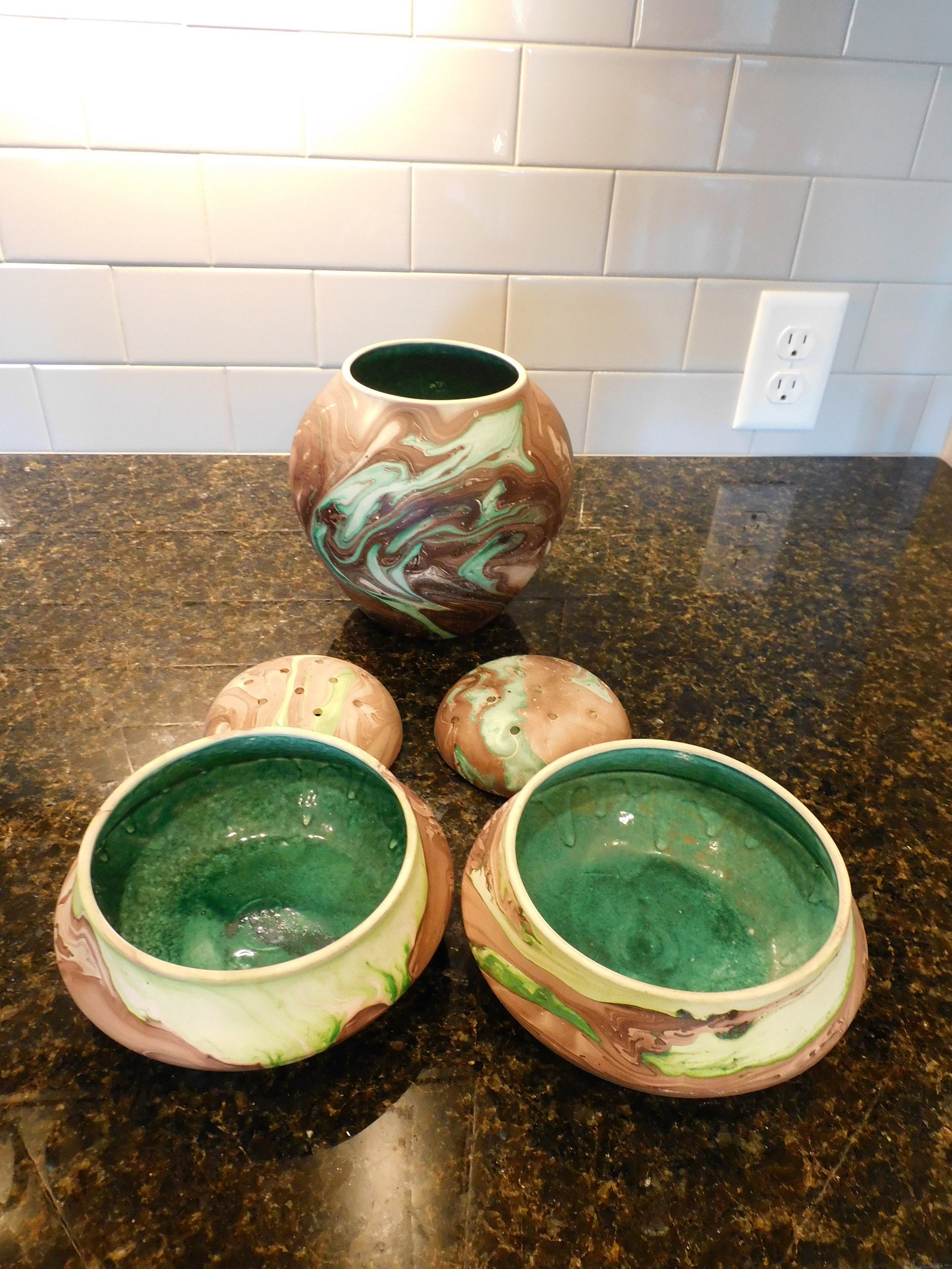 Garden of the gods Pottery 7 pieces | Etsy