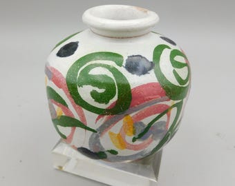 Modernist Bauhaus inspired mid century pottery vase